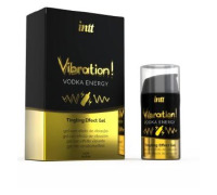 Рідкий вібратор Intt Vibration Vodka (15 мл), густий гель, дуже смачний, діє до 30 хвилин