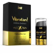 Жидкий вибратор Intt Vibration Vodka (15 мл), густой гель, очень вкусный, действует до 30 минут