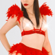 Сексуальний комплект білизни Angel розмір XS-M, колір Червоний