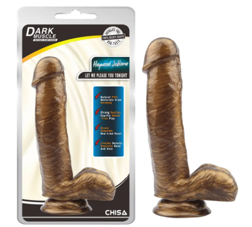 Фаллоимитатор реалистик Chisa Dark Muscle Gold