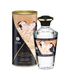 Разогревающее масло Shunga Aphrodisiac Warming Oil - Vanilla Fetish (100 мл) без сахара, вкусный