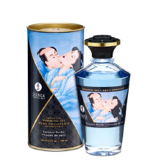 Разогревающее масло Shunga Aphrodisiac Warming Oil - Coconut Thrills (100 мл) без сахара, вкусный