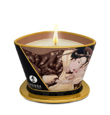 Массажная свеча Shunga Massage Candle - Intoxicating Chocolate (170 мл) с афродизиаками
