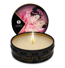 Массажная свеча Shunga Mini Massage Candle - Rose Petals (30 мл) с афродизиаками