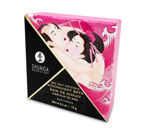 Соль для ванны Shunga Moonlight Bath - Aphrodisia (75 мл), соль Мертвого моря, аромамасла