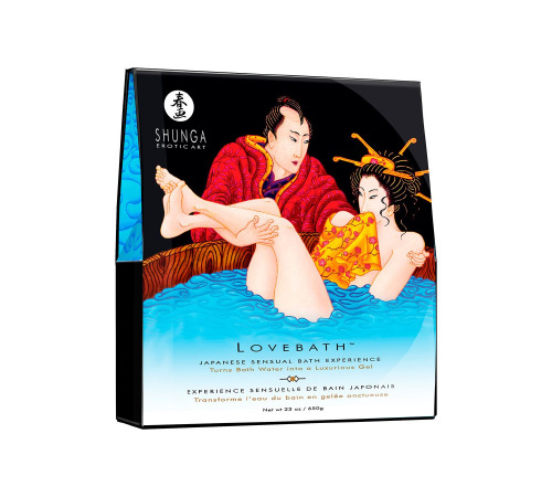 Гель для ванны Shunga LOVEBATH – Ocean temptations 650 г, делает воду ароматным желе со SPA эффектом