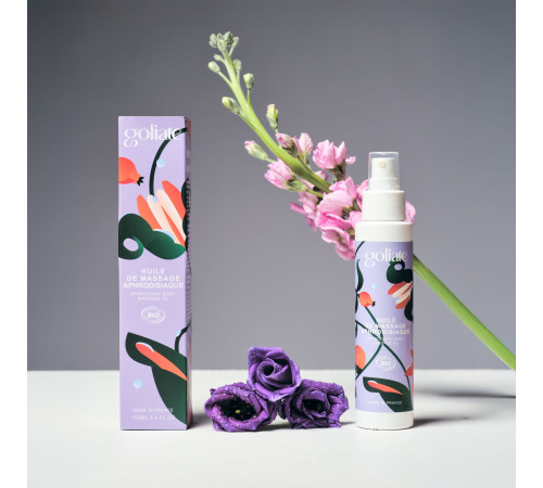 Масажна олія Goliate Huile De Massage Aphrodisiaque 100 мл, органічна, зігрівальний ефект
