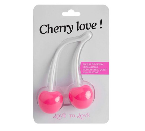Вагинальные шарики Love To Love CHERRY LOVE, диаметр 3,5см, вес 77г