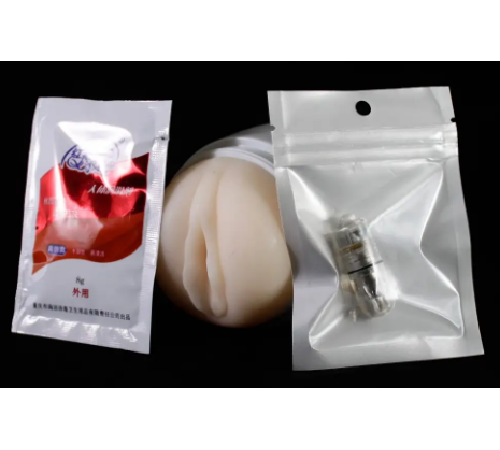 Вагіна в колбі з присоскою та вібрацією Chisa MX Dual Stimulation