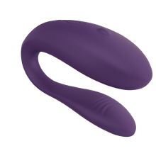 Недорогой вибратор для пар We-Vibe Unite Purple, однокнопочный пульт ДУ