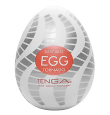 Мастурбатор-яйцо Tenga Egg Tornado со спирально-геометрическим рельефом