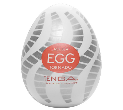 Мастурбатор-яйце Tenga Egg Tornado зі спірально-геометричним рельєфом