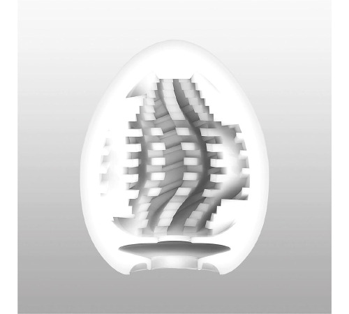Мастурбатор-яйце Tenga Egg Tornado зі спірально-геометричним рельєфом