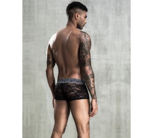 Мужские кружевные трусы боксеры, One Size Black