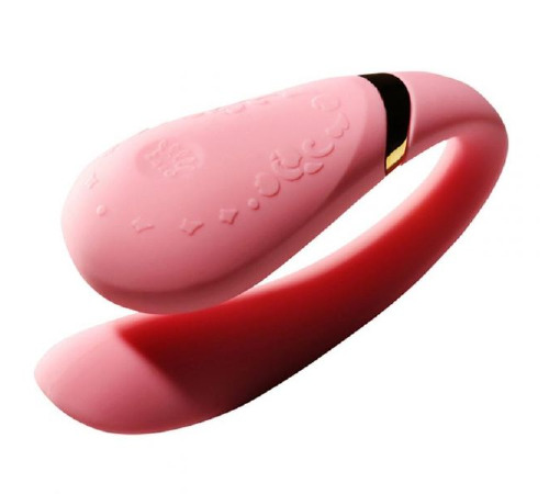 Вибромассажер для пар с функцией управления со смартфона ZALO Fanfan Set, Rogue Pink