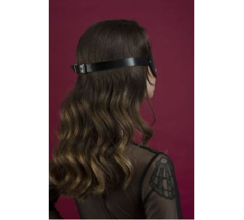 Маска на глаза Feral Feelings - Blindfold Mask, натуральная кожа, черная