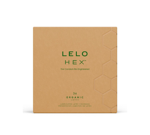 Презервативы LELO HEX Condoms Organic 36 Pack, тонкие и суперпрочные