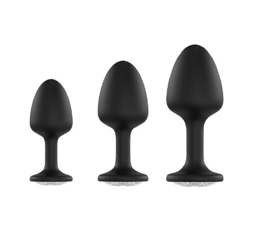 Анальна пробка Dorcel Geisha Plug Diamond L з кулькою всередині, створює вібрації, макс. діаметр 4