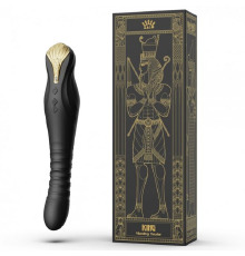 Вибромассажер с фрикциями и управлением со смартфона  ZALO KING, Obsidian Black