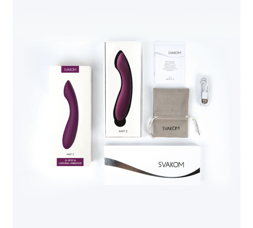 Вібратор для точки G з інтелектуальним режимом Svakom Amy 2 Violet