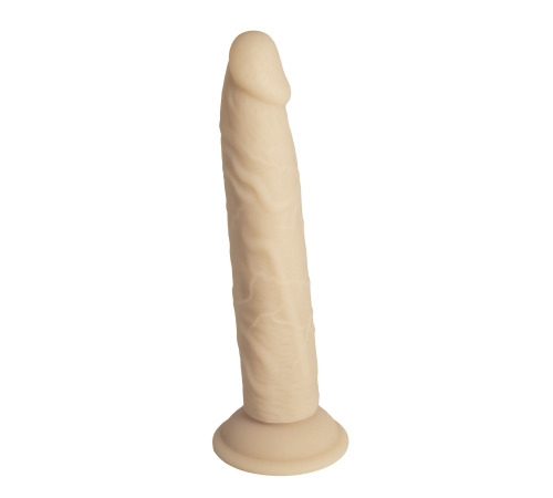 Фаллоимитатор Naked Addiction — 9″ Silicone Dual Density Bendable Dildo Vanilla, вибропуля в подарок