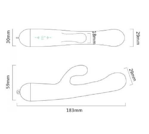 Вібратор подвійний ZALO Ichigo Vanilla White