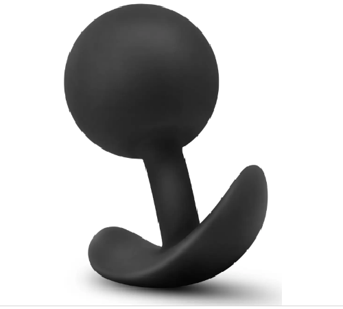 Анальный плаг Blush с внутренним шариком Adventures Platinum Silicone Vibra