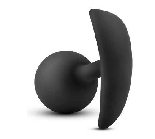 Анальный плаг Blush с внутренним шариком Adventures Platinum Silicone Vibra