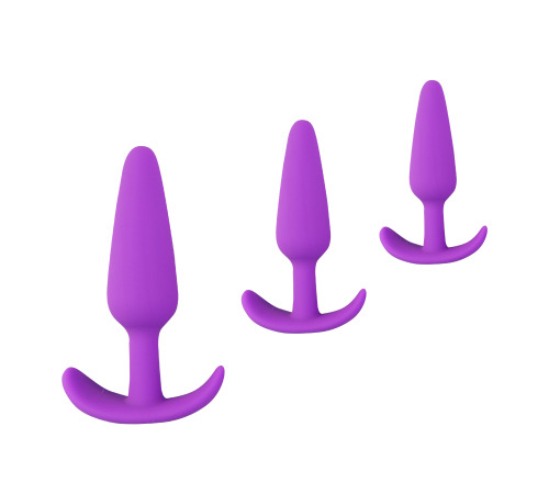 Анальна пробка Velvet Bullet М, оксамитовий силікон, колір Фіолетовий