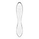 Двусторонний стеклянный дилдо Satisfyer Dazzling Crystal 1 Transparent, очень прочный, без стоппера