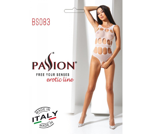 Сексуальный боди с вырезами Passion BS083 white