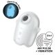 Вакуумний кліторальний стимулятор з вібрацією Satisfyer Glowing Ghost White, світиться в темряві