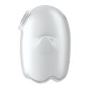Вакуумный клиторальный стимулятор с вибрацией Satisfyer Glowing Ghost White, светится в темноте