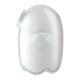 Вакуумний кліторальний стимулятор з вібрацією Satisfyer Glowing Ghost White, світиться в темряві