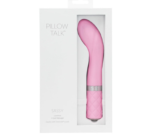Розкішний вібратор Pillow Talk - Sassy Pink з кристалом Сваровські для точки G, подарункова упаковка
