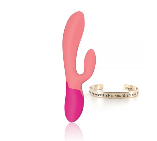 Вібратор RIANNE S ESSENTIALS - XENA RABBIT VIBRATOR CORAL&FRENCH