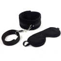 Набор Ошейник - поводок - маска NeDlyaSkuki Soft Toch Hard черный