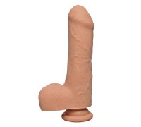 Фалоімітатор Doc Johnson The D - Uncut D - 7 Inch With Balls ULTRASKYN, діаметр 4,5 см, необрізаний