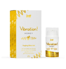 Жидкий вибратор Intt Vibration Honey (15 мл), густой гель, очень вкусный, действует до 30 мин