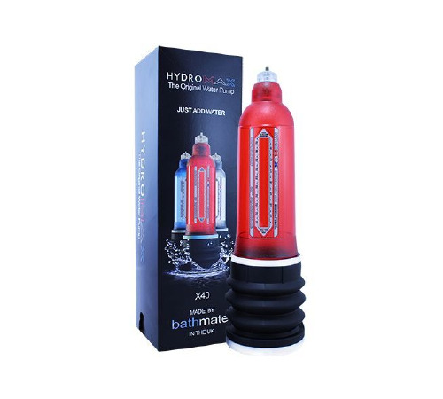 Гидропомпа Bathmate Hydromax 9 Red (X40), для члена длиной от 18 до 23см, диаметр до 5,5см