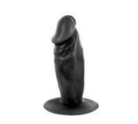 Фалоімітатор Real Body — Real Tim Black, TPE, діаметр 3,4 см