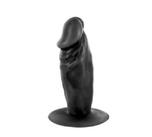 Фаллоимитатор Real Body - Real Tim Black, TPE, диаметр 3,4см