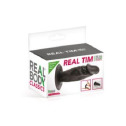 Фалоімітатор Real Body — Real Tim Black, TPE, діаметр 3,4 см
