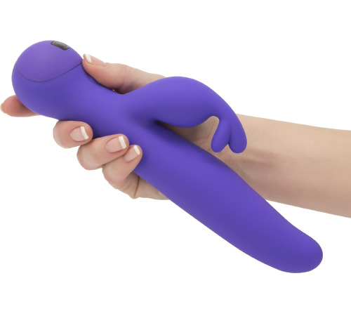 Вибратор-кролик Touch by SWAN - Trio Purple, сенсорное управление, ротация, диаметр 3,8 см