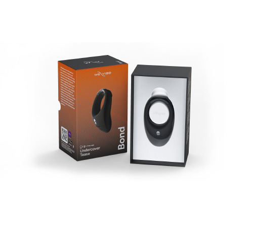 Эрекционное смарт-виброкольцо под одежду We-Vibe Bond с регулировкой размера, стимуляция промежности