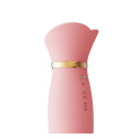 Вибратор с ротацией и вакуумной стимуляцией ZALO ROSE RABBIT PINK