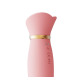 Вібратор з ротацією та вакуумною стимуляцією ZALO ROSE RABBIT PINK