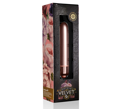 Віброкуля Rocks Off RO-90mm Touch of Velvet Rose Blush матова