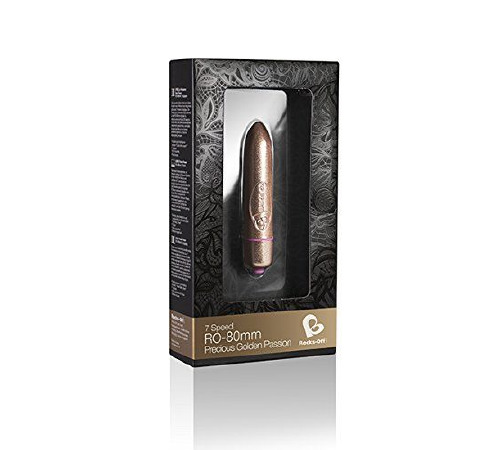 Вибропуля Rocks Off Coloured 7 Speed RO-80mm Precious Golden Passion