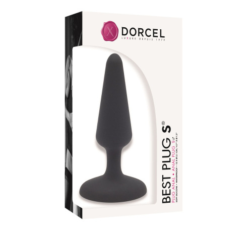 Анальна пробка Dorcel Best Plug S м'який soft-touch силікон, макс. діаметр 3,1см